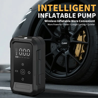 Compresseur d'air électrique sans fil pour pneus de voiture, rechargeable, avec écran numérique, batterie 3900 mAh, double alimentation, en plastique, 140 PSI, 20 L/min