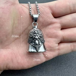 Stainless Steel Motorcycle Style Pendant With Wings Design <b>For</b> <b>Men</b> Vintage <b>Silver</b> <b>Necklace</b> - Product Image 4