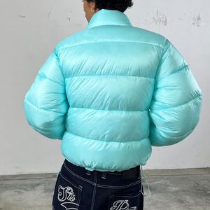 Wholesale Custom Lightweight Quilted Puffer Jacket High Quality Winter Outdoor Wear <b>Padded</b> Bubble Down Jacket - Product Image 6