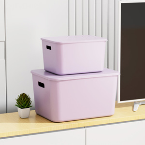 Kids Storage Bin With Lid Rectangle Stackable Organizer For <b>Toys</b> And Miscellaneous Items - Product Image 4
