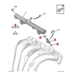 Pièce d'auto de haute qualité Original nouvelle buse d'<span class=keywords><strong>injecteur</strong></span> d'essence pour Peugeot 407 508 Citroen C5 2.2 2.3 OEM 1984G6 - Product Image 3
