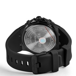 Reloj de Pulsera Analógico REWARD RD83966M con Movimiento de Cuarzo, Resistente al Agua 30m, Manecillas Luminosas, Fecha, Correa de Silicona Informal, Deportivo y Elegante de Aleación - Product Image 4