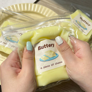 Jouets créatifs en forme de beurre en gros, jouets anti-stress à presser à rebond lent, cadeaux de vacances pour adultes et enfants - Product Image 2