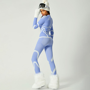 Ensemble de <span class=keywords><strong>sous</strong></span>-vêtements de <span class=keywords><strong>ski</strong></span> ajustés pour femmes, respirant, à séchage rapide, thermique, <span class=keywords><strong>chaud</strong></span>, évacuant l'humidité, pour les sports de neige, l'hiver, les activités de plein air - Product Image 4
