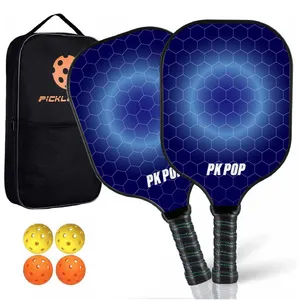 Sıcak satış ürünleri cam elyaf Nomex eğitmen açık top paddl raket kriket seti tenis paddl topu grafit pickleball raket
