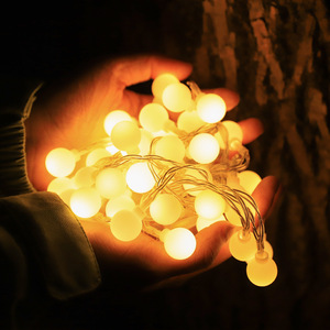 Guirnalda de luces Led, color blanco cálido, para exteriores, para acampar, fiestas, decoraciones navideñas, resistente al agua Ip65, vida útil de 25000 horas - Product Image 1