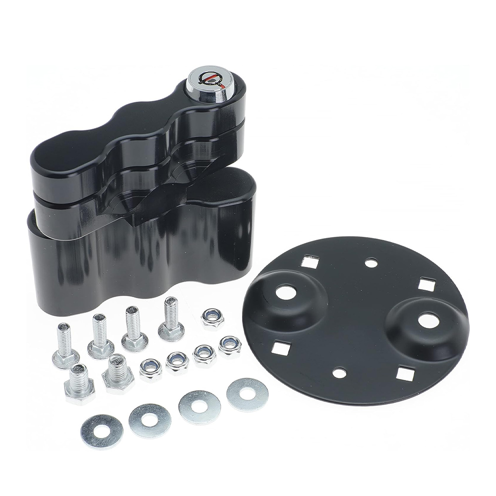 RX LOX PM パックマウントロック キー付き ウォーターパックガス缶マウントとFuelpax標準パックに対応 RX LOX 並行輸入品 ブラック RX-LOX-PM パックマウント キーロック付き 2個 Rotopax