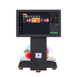 थोक कस्टम ऑल इन वन एआई 15.6 इंच डुअल टच स्क्रीन इलेक्ट्रॉनिक डिजिटल पॉस सिस्टम मशीन वेइंग स्केल - Product Image 2