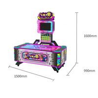 Table de hockey sur air commerciale à LED lumineuse pour divertissement visuel et jeux nocturnes – Machine d'arcade