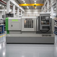Torno Horizontal CNC de Trabajo Pesado con Sistema GSK, Modelo CK6150, con Recorrido del Eje Z de 1000 mm, Alta Precisión, 2 Ejes