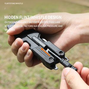 2025 Sáng tạo thiết kế mới nhất trong nhà và ngoài trời đa chức năng dao & Saw công cụ với tuốc nơ vít bit thiết lập và đá lửa - Product Image 3