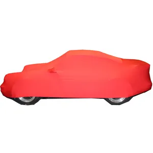 Washable Anti-wrinkle Custom Logo Dustproof Full Car Cover Soft Stretch Elastic Indoor Car Cover