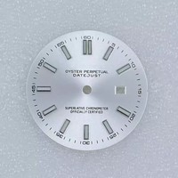 Montre pour femme Datebook Double Nail 24,5 mm compatible avec le mouvement NH05, luminescente dans le noir