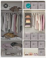 La boîte de rangement pliante non tissée grise avec couvercle convient au rangement des vêtements et des jouets Open Home Storage Bins
