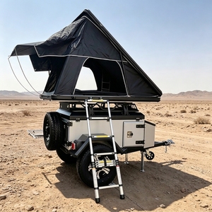 Remorque de <span class=keywords><strong>camping</strong></span> tout-terrain avec tente de toit et cuisine coulissante pour les voyages <span class=keywords><strong>en</strong></span> véhicule tout-terrain - Product Image 3