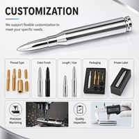 Antenne de signalisation universelle en aluminium poli miroir pour voiture/SUV/camion, antenne durable pour véhicule
