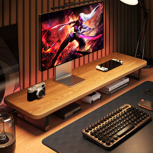 Gaming Room <b>Desktop</b> Monitor Raise Shelf Extended Laptop Stand Storage Rack Multipurpose Artificial Board <b>Riser</b> - Product Image 1