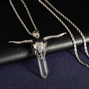 100% tự nhiên nóng bán bán buôn tự nhiên tinh thể lục giác Mặt dây chuyền Halloween loạt - Product Image 4