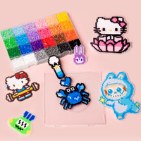 Perles Perler les plus vendues : Kit d'activités créatives, jouet anti-stress coloré avec images