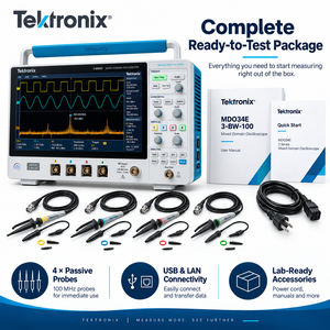 Osciloscopio de Dominio Mixto Tektronix MDO34E 3-BW-100 de 100MHz y 4 Canales, Analizador de 1GHz, 2.5GS/s, Pantalla Táctil - Product Image 6