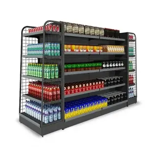 Lebensmittel geschäft Display Rack Markt Apotheke Lager regal Stahl Gondel Regale Metall Supermarkt Regale