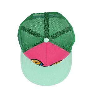 Gorra Trucker Snapback de Visera Plana con Logotipo Bordado Personalizado, Estilo Deportivo y Moderno para Cabezas Grandes, Tela Oxford Estampada, Logotipo de Goma - Product Image 5