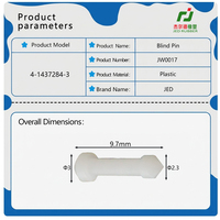 Bouchon de cavité en plastique 4-1437284-3 Blanc PA66, broche d'obturation solide anti-poussière pour TE AMP