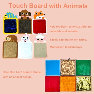 Set di giocattoli sensoriali da appendere a muro giocattoli Montessori per autismo per bambini con tappetino sensoriale - Product Image 5
