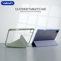 Étui pour tablette VAWI P006 en acrylique transparent, design à huit plis, pour tablette de 7/8/9,7/11/12,9 pouces, pour Samsung, pour iPad
