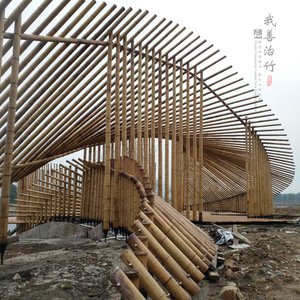 Bamboo Arches Pergolas Gallery Modern Eco Friendly Decorative Structure For Outdoor Landscape Design ZJ 01 - Product Image 2