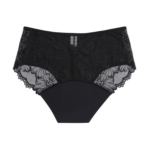 Culottes menstruelles anti-fuites pour femmes avec motif en maille florale, dentelle transparente sexy pour un <span class=keywords><strong>confort</strong></span> <span class=keywords><strong>menstruel</strong></span> quotidien - Product Image 1