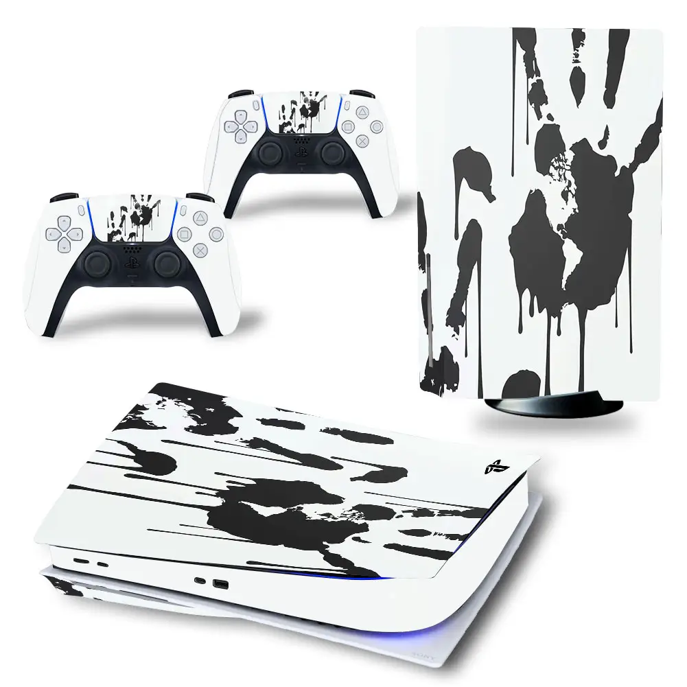 Autocollant amovible en vinyle pour Console PlayStation 5 et 2 manettes, Sticker décoratif, couverture de peau