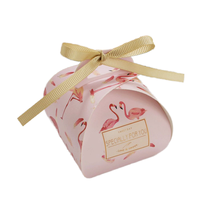 Boîte à bonbons personnalisée best-seller Flamingo design boîte cadeau de mariage avec logo
