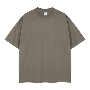 Logo personnalisé T-shirt homme 100% coton 260 GSM T-shirt vierge tricoté lourd - Product Image 1