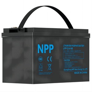 Harga Pabrik Baterai Solid State LiFePO4 NPP NSFD100Q10 12V 12.8V 100Ah Penyimpanan Energi Lithium Ion BMS 10000 Siklus 3 Tahun - Product Image 4