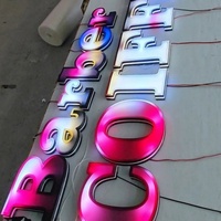Letras 3D Gigantes Iluminadas con Programas RGB del Fabricante Original, Letras Iluminadas RGB, Letreros LED Programables