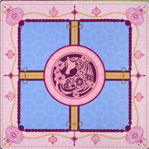 Tapis de jeu de mahjong américain de luxe OMM, 31,5 pouces, 33 pouces, 3 mm, imperméable, antidérapant, avec photos réelles, avec sac - Product Image 2