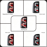 Feu arrière séquentiel avec clignotants et feux de freinage, ensemble de remplacement pour GMC Sierra 2014-2018 Pickup