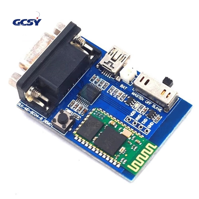 RS232 Blvetooth Serial Adapter Board Master Slave 2 Modes 5V Mini USB Blvetooth Serial Port Profile Communication Module