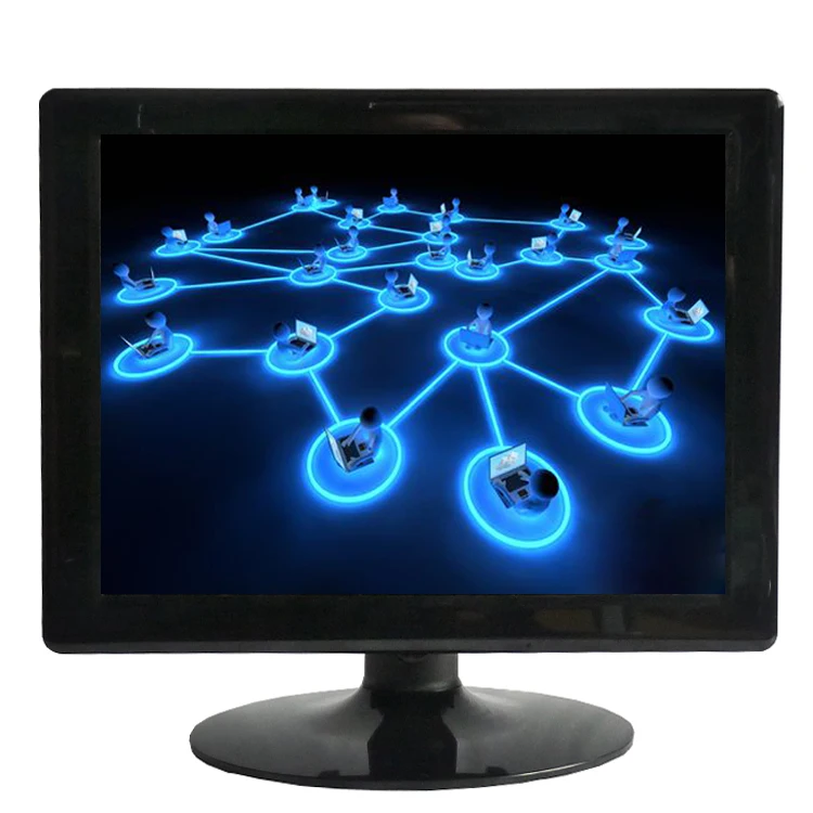 Üretici 10 inç 12 inç VGA TFT LCD monitör Pos 15 inç LED PC bilgisayar monitörü 12V