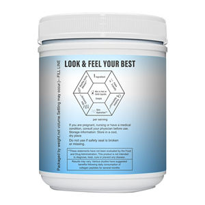 Polvo de proteína de colágeno sin OGM tipo I,II,III,V,X con biotina ácido hialurónico vitamina C polvo de péptidos de colágeno sin sabor - Product Image 3