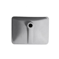 Lavabo rectangulaire moderne en blanc, lavabo de salle de bain, conception OEM/ODM sous le comptoir
