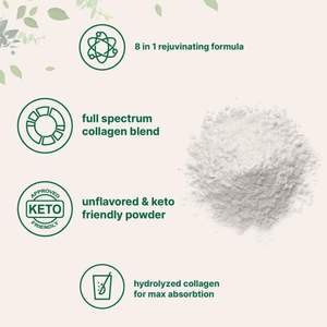 Colágeno Multitipo I, II, III, V, X sin Sabor, de Ganado Alimentado con Pasto, Criado en Pastoreo, Libre de OGM, con Biotina, Vitamina C y Ácido Hialurónico, en Polvo - Product Image 3