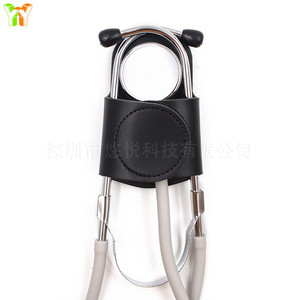 Étui pour stéthoscope médical, 7 pouces, fermeture éclair en cuir, sac de rangement portable à fixer à la taille pour médecins, infirmières, personnel de santé - Product Image 5