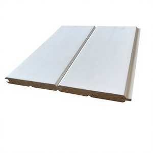 Panel de Pared de Pino Radiata Blanco Liso Imprimado, Revestimiento de Pared con Juntas Dentadas para Contratistas y Constructores, Pedidos al por Mayor - Product Image 2