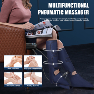 Massaggiatore per Piedi a Compressione d'Aria Sequenziale, Stivali Massaggianti a Vibrazione, Allevia la Fatica Muscolare, Massaggiatore per Gambe - Product Image 2