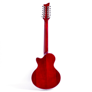 Guitarra Eléctrica Personalizada con Logotipo, 12 <span class=keywords><strong>Cuerdas</strong></span>, Cuerpo <span class=keywords><strong>de</strong></span> Arce, Acabado Tobacco Burst, Guitarra Eléctrica Jazz para Principiantes y Profesionales - Product Image 3