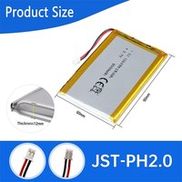 126090 3.7V 8000mAh Rechargeable Haute Capacité Lithium Polymère Batterie 1260110 1160110 pour Power Bank 126090
