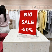 Support d'affichage en acrylique 8,5x11 pouces avec vis – Offre Spéciale