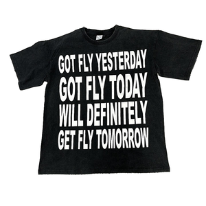 Camiseta de Algodón 100% de Alta Calidad para Hombre, Unisex, Venta Caliente, Impresión de Logotipo Personalizada, Estilo Urbano Oversize - Product Image 4